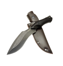 BFS Vaquita Kukri 807b Bk Eskitme Outdoor Bıçak 27cm - Ahşap Sap, Deri Kılıf