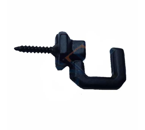 BFS Vidalı Kanca, Askı Büyük - 15x23mm, Siyah - 100 Adet