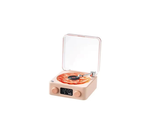 BFS Waves Nostalji Plak Görünümlü Bluetooth Hoparlör 3d Ses Dalgası Retro Müzik Plak Pembe BFS Waves Nostalji Plak Görünümlü Bluetooth Hoparlör 3d Ses Dalgası Retro Müzik Plak Pembe