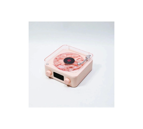 BFS Waves Nostalji Plak Görünümlü Bluetooth Hoparlör 3d Ses Dalgası Retro Müzik Plak Pembe BFS Waves Nostalji Plak Görünümlü Bluetooth Hoparlör 3d Ses Dalgası Retro Müzik Plak Pembe