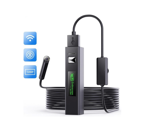 BFS Wifi Endoskop Kablosuz Yılan Kamera 10 Metre Android Ios Windows