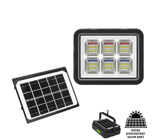 BFS Wison 150w Güneş Enerjili Solar Kamp Feneriprojektör (ws-5570)