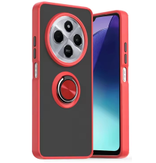 BFS  Xiaomi Redmi 14C Kılıf Montreal Yüzüklü Silikon Kapak - Kırmızı