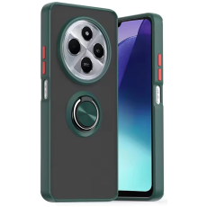 BFS  Xiaomi Redmi 14C Kılıf Montreal Yüzüklü Silikon Kapak - Yeşil