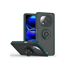 BFS  Xiaomi Redmi Note 14 Pro 5G Kılıf Montreal Yüzüklü Silikon Kapak - Yeşil