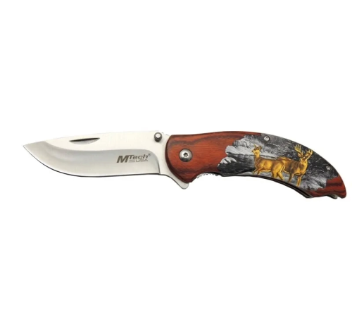BFS Y13 G Kahverengi Kamp Çakı 20cm- Yarı Otomatik, Kemerlkli, Ahşap Geyik İşlemeli Sap BFS Y13 G Kahverengi Kamp Çakı 20cm- Yarı Otomatik, Kemerlkli, Ahşap Geyik İşlemeli Sap