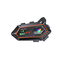 BFS Y20 2x 1000m Telsiz Mesafeli 2 Kişi Bağlantılı Bluetooth Kask Kulaklık Fenerli İntercom