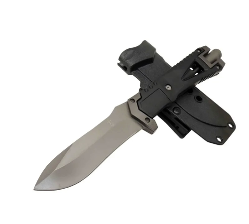 BFS Zero Error Tactical 7 40 Siyah Outdoor Bıçak 27cm - Siyah Sap, Magnezyum Çubuklu, Kılıflı BFS Zero Error Tactical 7 40 Siyah Outdoor Bıçak 27cm - Siyah Sap, Magnezyum Çubuklu, Kılıflı