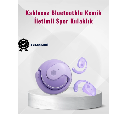 Bluetooth 5.3 Teknolojili Kablosuz Kemik İletimli Spor Kulaklık