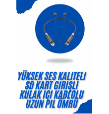 Bluetooth Kulaklık 120 Saat Kullanım Süresi Boyun Askılı Bluetooth Kablosuz Kulaklık