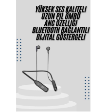 Bluetooth Kulaklık Kablolu Android ve İOS Uyumlu ANC Özellikli