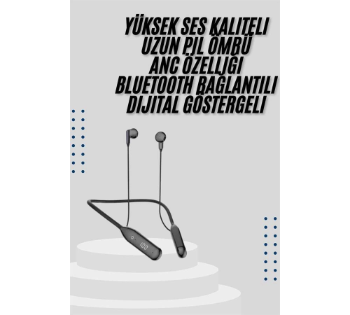 Bluetooth Kulaklık Kablolu Android ve İOS Uyumlu ANC Özellikli Bluetooth Kulaklık Kablolu Android ve İOS Uyumlu ANC Özellikli