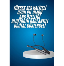 Bluetooth Kulaklık Şarj Göstergeli 100 Saat Şarj Kapasiteli Sporcu Kulaklık