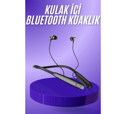 Bluetooth Kulaklık Şarj Göstergeli 100 Saat Şarj Kapasiteli Sporcu Kulaklık