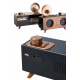 Bluetooth Nostalji Speaker Radyo Gramofon Ahşap Renk Vintage