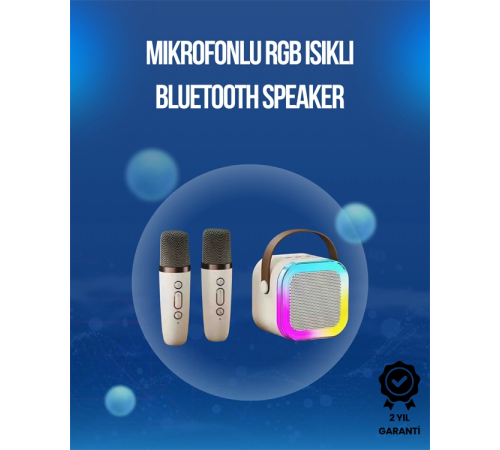 Bluetooth, USB ve AUX Girişli Çok Fonksiyonlu Karaoke Hoparlör Bluetooth, USB ve AUX Girişli Çok Fonksiyonlu Karaoke Hoparlör