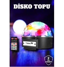 Bluetooth ve Uzaktan Kumandalı Çok Renkli Masaüstü Disko Topu