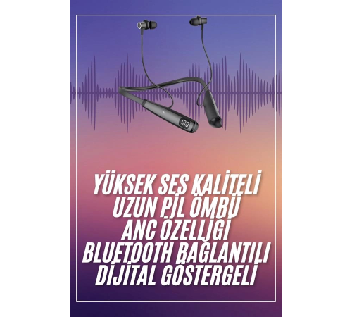 Boyun Askılı 100 Saat Kablosuz Kulaklık Göstergeli Bluetooth Kulaklık Boyun Askılı 100 Saat Kablosuz Kulaklık Göstergeli Bluetooth Kulaklık