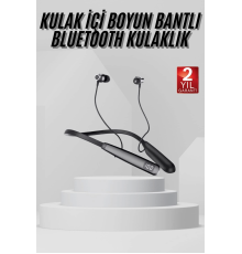Boyun Askılı 100 Saat Kablosuz Kulaklık Göstergeli Bluetooth Kulaklık