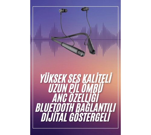 Boyun Askılı 100 Saat Kablosuz Kulaklık Göstergeli Bluetooth Kulaklık Boyun Askılı 100 Saat Kablosuz Kulaklık Göstergeli Bluetooth Kulaklık