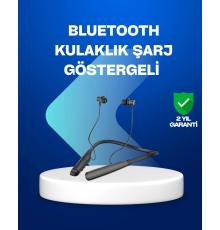 Boyun Askılı Kablosuz Bluetooth Kulaklık – Aktif Gürültü Önleme, LCD Ekranlı