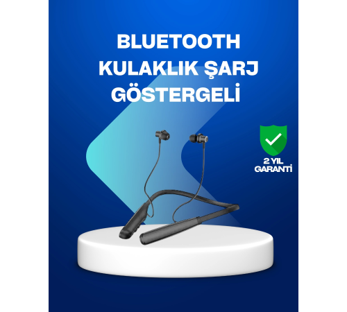 Boyun Askılı Kablosuz Bluetooth Kulaklık – Aktif Gürültü Önleme, LCD Ekranlı Boyun Askılı Kablosuz Bluetooth Kulaklık – Aktif Gürültü Önleme, LCD Ekranlı