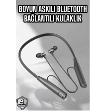 Boyun Bantlı Bluetooth Kulaklık Yüksek Ses Kaliteli 100 Saat Kulaklık