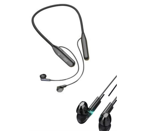 Boyun Bantlı Kablolu Yüksek Ses Kaliteli Bluetooth Kulaklık Uzun Pil Ömrü Boyun Bantlı Kablolu Yüksek Ses Kaliteli Bluetooth Kulaklık Uzun Pil Ömrü