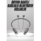 Boyun Bantlı Kulak İçi Kablolu Yüksek Ses Kaliteli Bluetooth Kulaklık