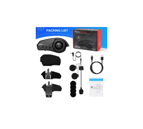 Bt35 Kask Kulaklık Bluetooth 5.0 Motosiklet Interkom Su Geçirmez Kablosuz Kulaklık