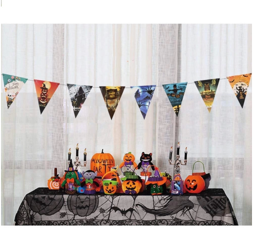 Cadılar Bayramı Halloween Flama Bayrak Banner Süs 8 Li 3 Metre Cadılar Bayramı Halloween Flama Bayrak Banner Süs 8 Li 3 Metre