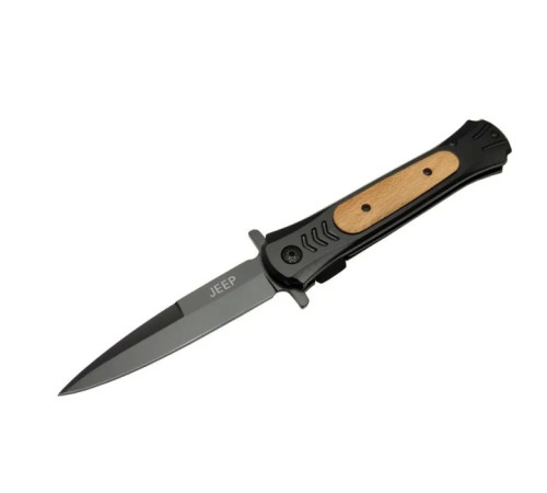 Çakı Black 22 Cm Yarı Otomatik , Kemerlikli
