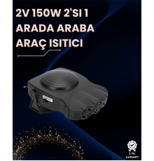 Ön Cam Buz Çözücü ve Fan | 12V Araç İçi Isıtıcı, Full Havalandırmalı, ABS Gövdeli