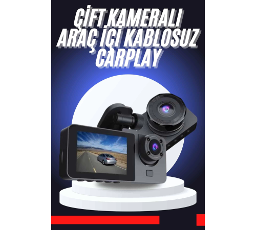 CarPlay Fotoğraf ve Video Kaydedici Araç İçi Kamera Ekranlı
