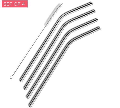 Çelik Pipet Paslanmaz Çelik Metal Meşrubat Pipeti Ve Pipet Temizleme Fırçası Seti 5 Parça Çelik Pipet Paslanmaz Çelik Metal Meşrubat Pipeti Ve Pipet Temizleme Fırçası Seti 5 Parça