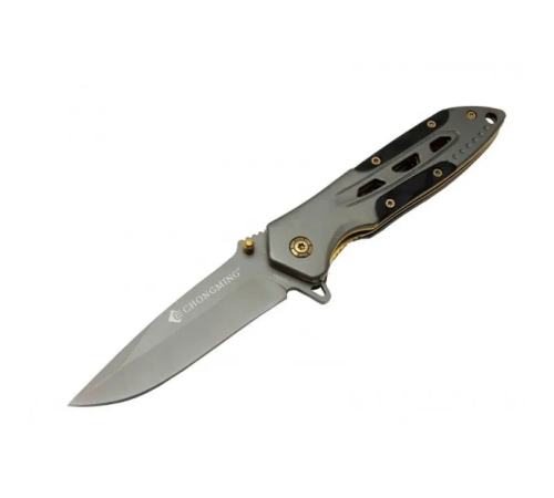 Chongming Cm84 Çakı Titanyum Gold 20 Cm Manuel, Kemerlikli Chongming Cm84 Çakı Titanyum Gold 20 Cm Manuel, Kemerlikli