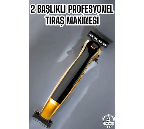 Çift Başlıklı Jilet Tıraş Makinesi Taşınabilir Suya Dayanıklı Sinek Kaydı
