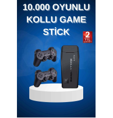 Çift Kollu 2.4g kablosuz Retro 4k Game stick 3500 oyun atari HD Görüntü Kalitesi