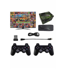 Çift Kollu 2.4g kablosuz Retro 4k Game stick 3500 oyun atari HD Görüntü Kalitesi