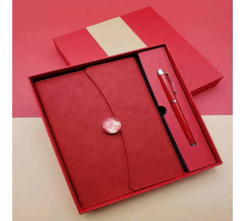 Çizgili Defter Ve Metal Kalem Seti