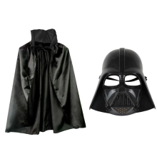 Çocuk Boy Yıldız Savaşları Star Wars Darth V Maskesi Ve 90 Cm Pelerin Seti Siyah