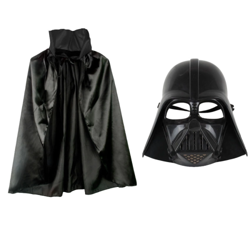 Çocuk Boy Yıldız Savaşları Star Wars Darth V Maskesi Ve 90 Cm Pelerin Seti Siyah Çocuk Boy Yıldız Savaşları Star Wars Darth V Maskesi Ve 90 Cm Pelerin Seti Siyah
