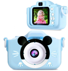 Çocuk Dijital Fotoğraf Makinası 20 Mp Video Kaydedici 2.0 İnç Çift Kameralı