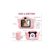 Çocuk Dijital Fotoğraf Makinası 20 Mp Video Kaydedici 2.0 İnç Çift Kameralı