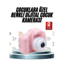Çocuklara Özel Fotoğraf Ve Video Çeken Mini Çok Renkli Fotoğraf Makinesi