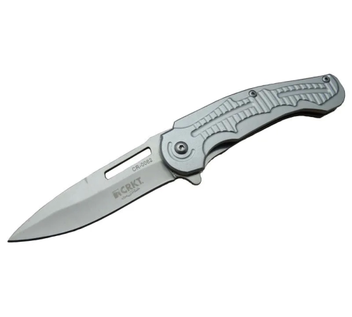 Cr 0062 Gri Oluklu Kamp Çakı 17,5 Cm - Otomatik, Kılıflı, Kutulu