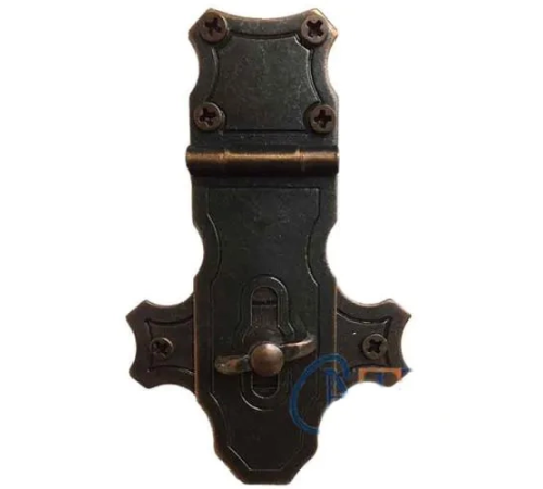 Dekoratif Anahtarlı Sandık Askısı - 40x65mm, Oksit, 1 Adet Dekoratif Anahtarlı Sandık Askısı - 40x65mm, Oksit, 1 Adet