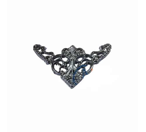 Dekoratif Köşe Süsü, Köşelik - Küçük, 19x34mm, Nikel, 1 Adet