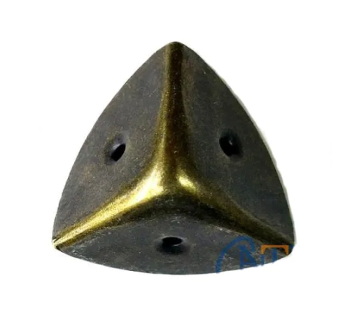 Dekoratif, Kutu, Sandık Köşesi - 45x28 Mm, Büyük, Antik, 100 Adet