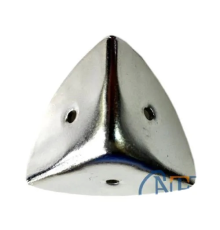 Dekoratif, Kutu, Sandık Köşesi - 45x28 Mm, Büyük, Nikel, 100 Adet